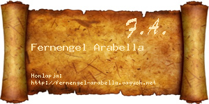 Fernengel Arabella névjegykártya